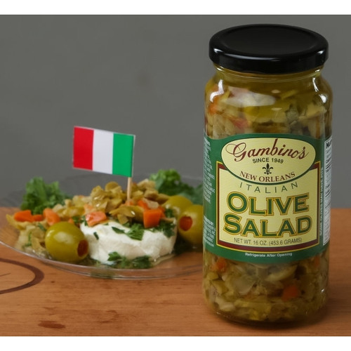 Gambinos Italian Olive Salad, 1 Gallon, 2 Per Case