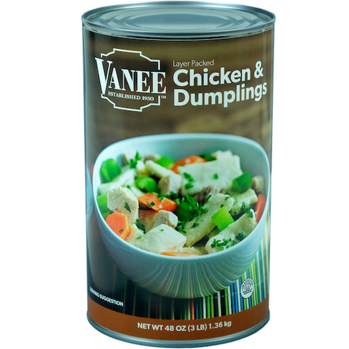 Vanee Chicken & Dumplings, 48 Ounces, 12 Per Case