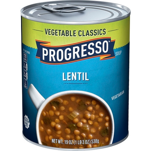 Progresso Vegetable Lentil Soup, 19 Ounces, 12 Per Case