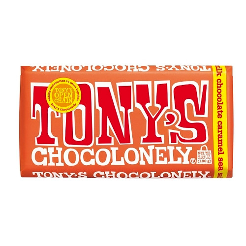 Tonys Chocolonely Milk Caramel Sea Salt, 6.35 Ounce, 15 Per Case