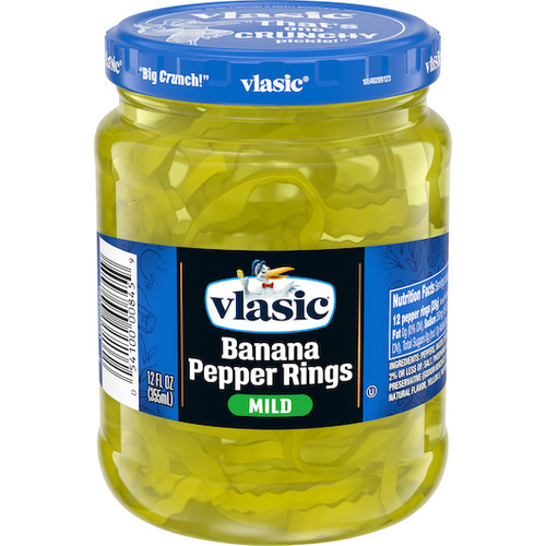 Vlasic Vlasic Banana Pepper Ring Mild, 12oz - 12 per cs