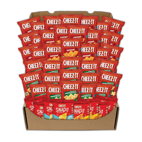 Cheez-It Baked Snack Crackers Variety Pack, Assorted Flavors, (8) 0.75 Oz/ (37) 1.5 Oz Bags
