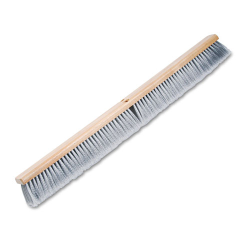 Floor Brush Head, 3" Gray Flagged Polypropylene Bristles, 36" Brush