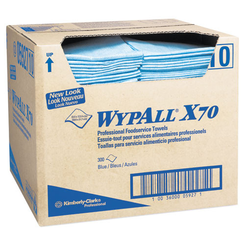 X70 Wipers, Kimfresh Antimicrobial, 12 1/2 X 23 1/2, White, 300/box