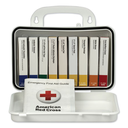 Unitized First Aid Kit For 10 People, 65 Pieces, Osha/ansi, Metal Case