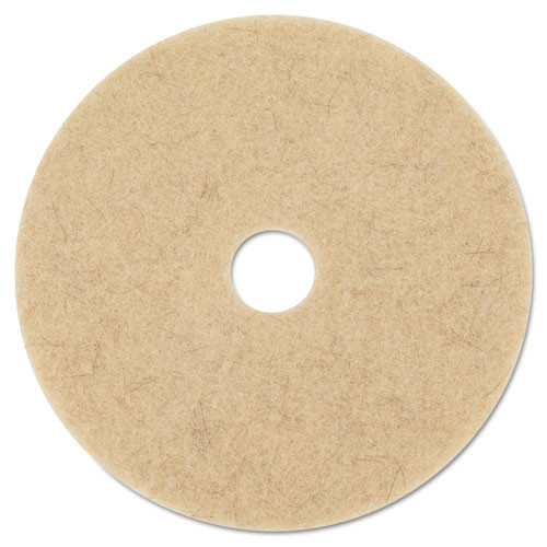 3M Ultra High-Speed Natural Blend Floor Burnishing Pads 3500, 21" Diameter, Tan