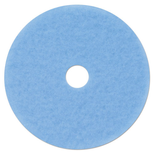 3M Hi-Performance Burnish Pad 3050, 27" Diameter, Sky Blue