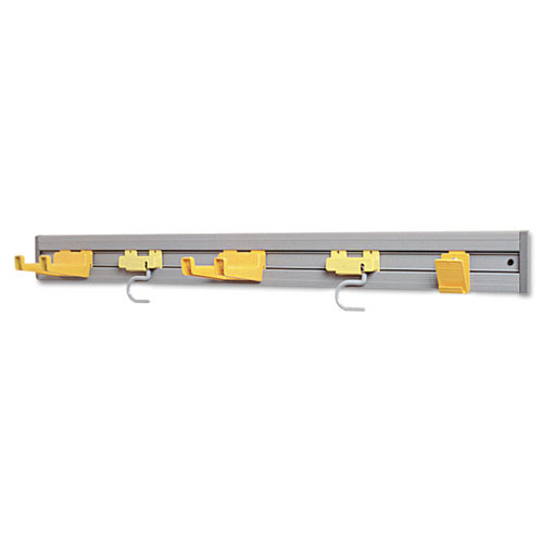 Closet Organizer/tool Holder, 34w X 3.25d X 4.25h, Gray