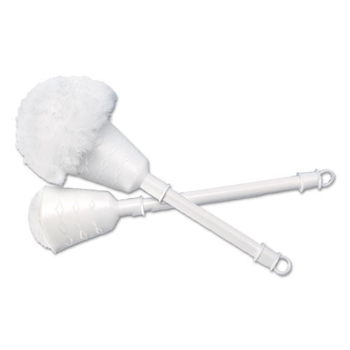 Cone Bowl Mop, 10" Handle, 2" Dia. Head, Plastic, White, 25/carton
