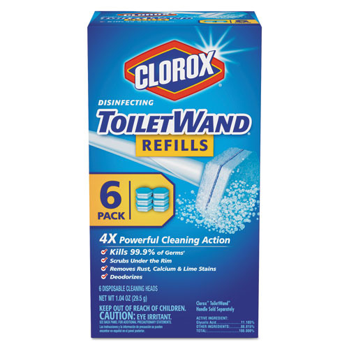 Disinfecting Toiletwand Refill Heads, 10/pack, 6 Packs/carton