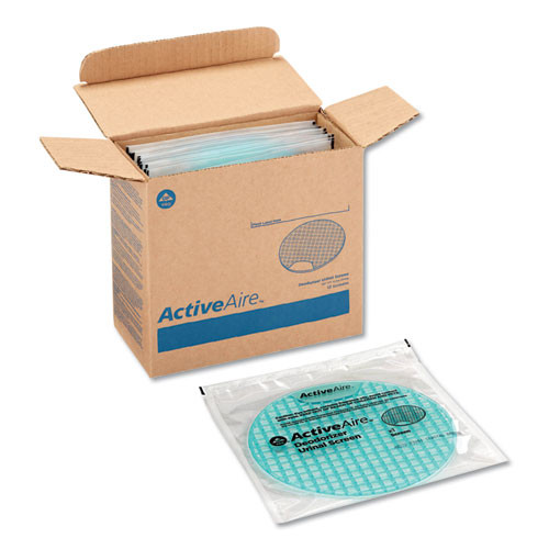 Activeaire Deodorizer Urinal Screen, Coastal Breeze Scent, Blue, 12/carton