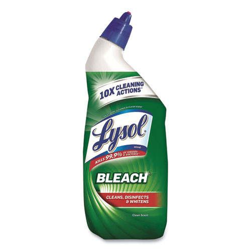 Lysol Disinfectant Toilet Bowl Cleaner With Bleach, 24 Ounce, 8 Per Case