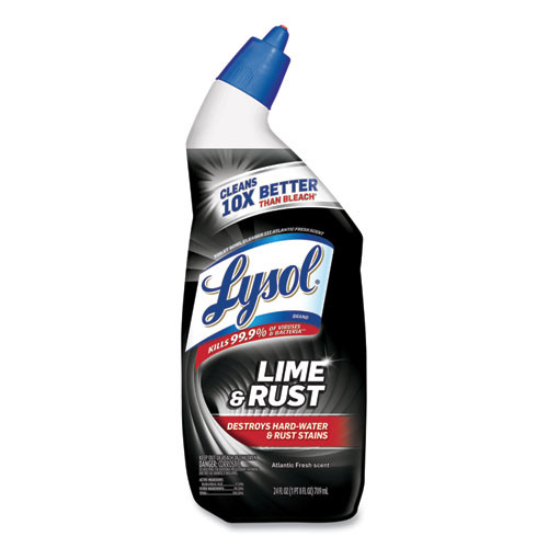 Disinfectant Toilet Bowl Cleaner W/lime/rust Remover, Wintergreen, 24 Oz, 9/carton