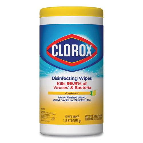 Disinfecting Wipes, 7x8, Fresh Scent/citrus Blend, 75/canister, 3/pk, 4 Packs/ct
