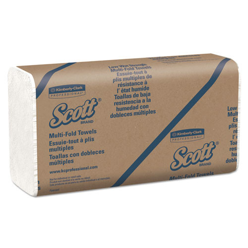 Essential Low Wet Strength Multi-fold Towels, 9.4 X 12.4, White, 175/pack, 25 Packs/carton