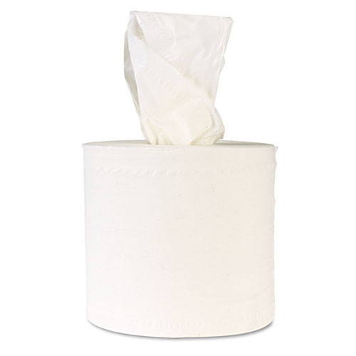 Center-flow Perforated Paper Towel Roll, 8 X 13.5, White, 6 Rolls/carton