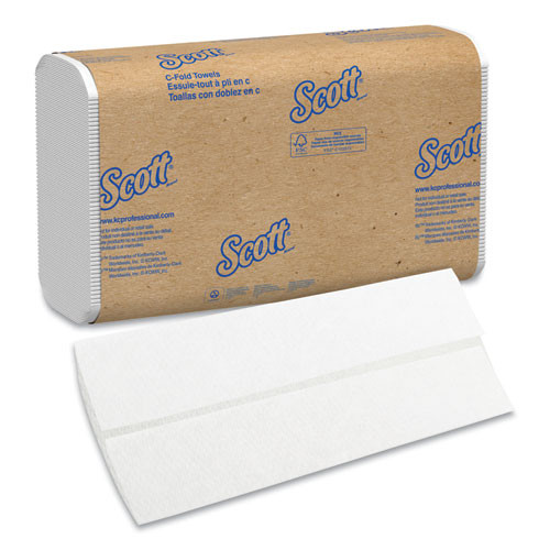 Essential C-fold Towels,convenience Pack, 10 1/8 X 13 3/20, White, 200/pk,9pk/ct