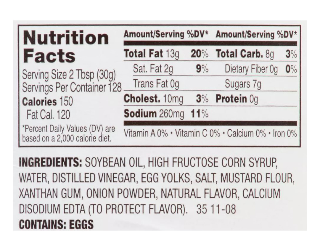 Bonne Chere Creamy Coleslaw Dressing, 1 Gallon, 4/Cas