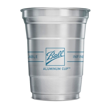 Stock Print Aluminum 16 Oz Cup, Silver -- 600 per case