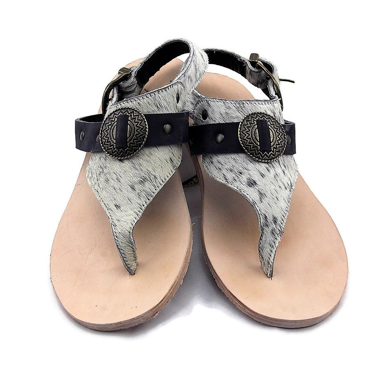 cowhide flats