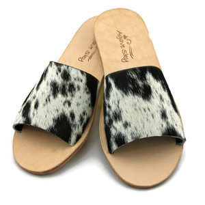 cowhide sandals