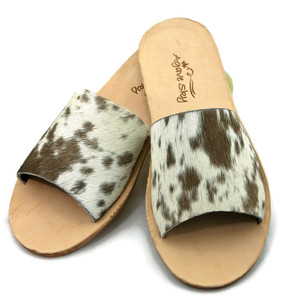 Cowhide Flats - Chocolate