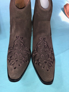 Size 11 Ankle boots - Chocolate w/ Chocolate stitch