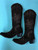 Size 9.5 Slim boots -Chocolate w/ Chocolate stitch