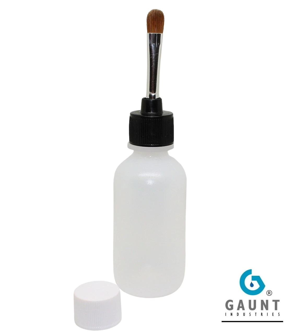 Empty Glass Jar With Brush - Doser Applicator For Inks, Paints, Mixtures (Green Stuff World)