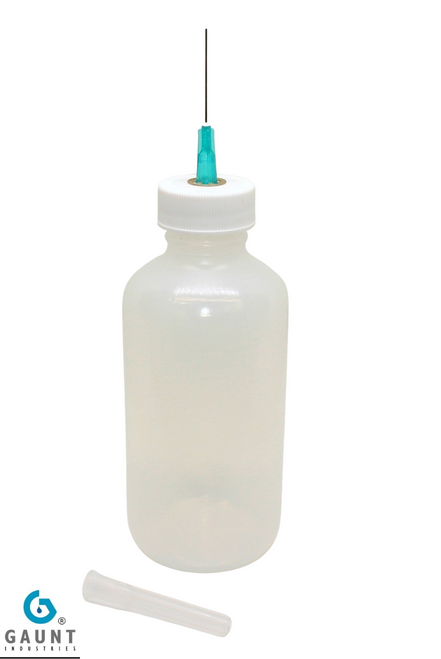 HYPO-254 - Acrylic Cement Dispenser
4 Ounce LDPE Plastic Bottle with 23 gauge x 1" long stainless steel needle