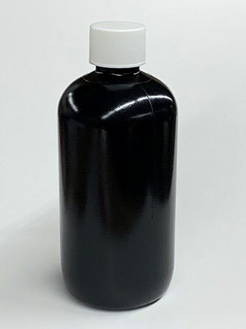 8 oz LDPE Boston Round Plastic Bottle with Cap