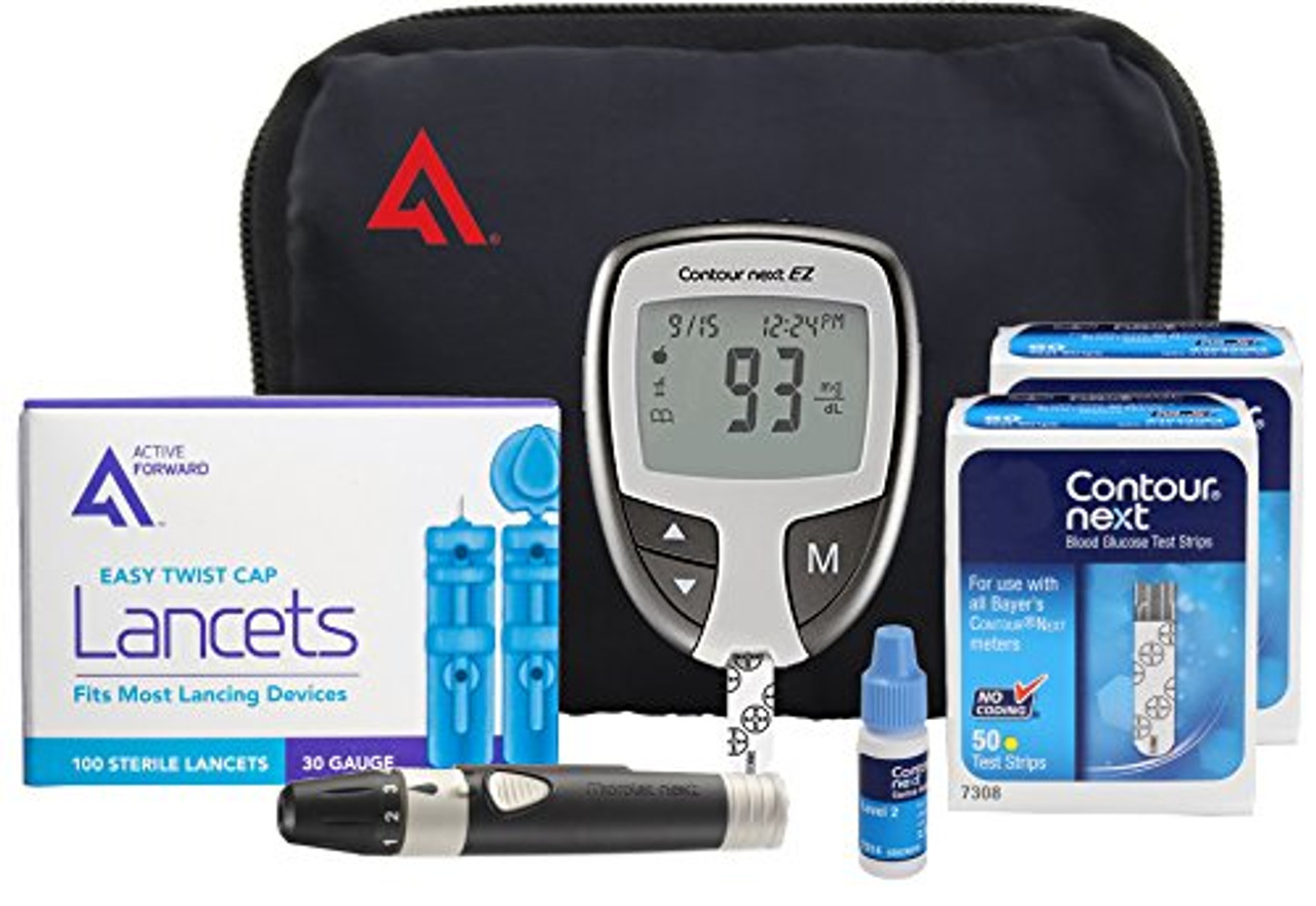 active forward contour next ez diabetes testing kit