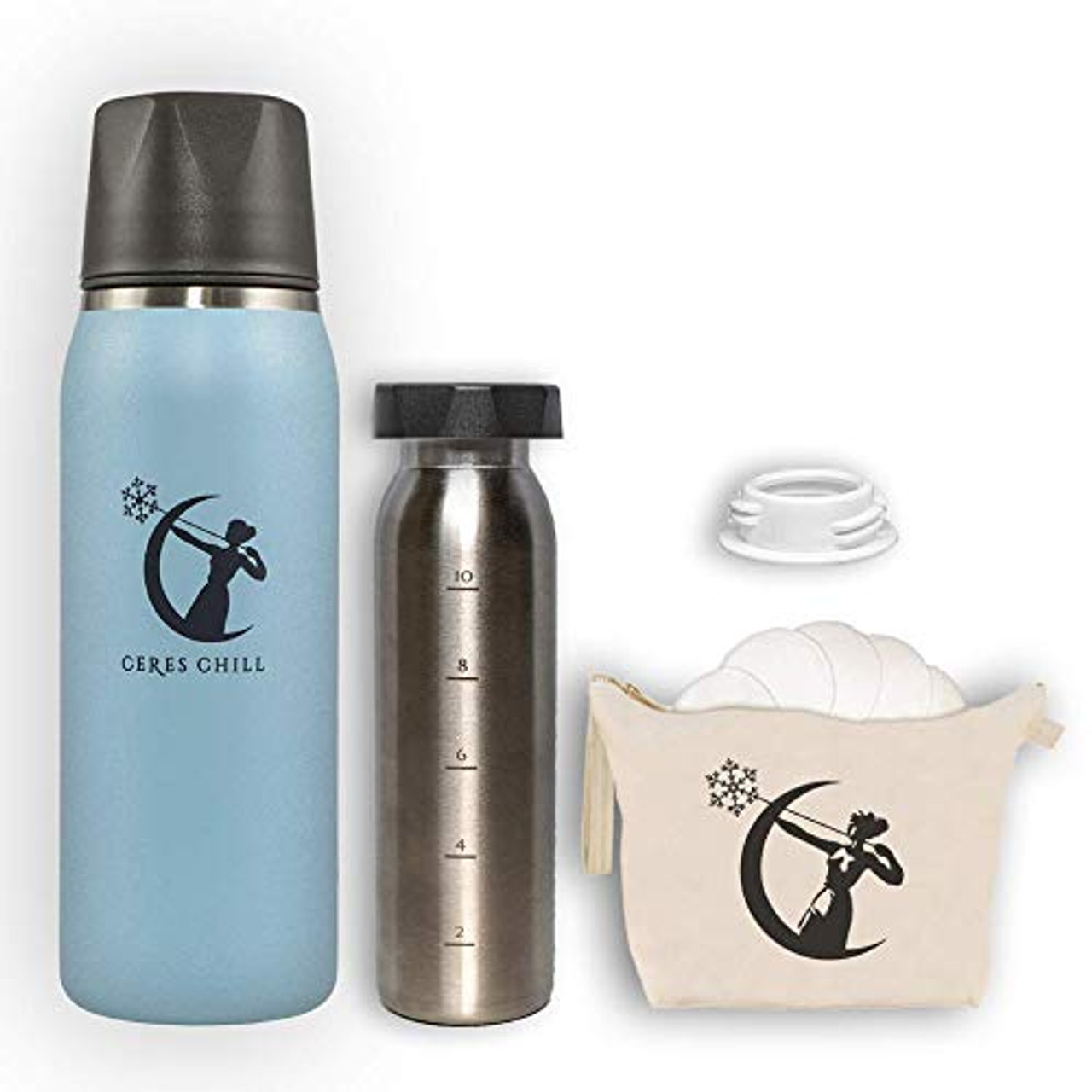 Breastmilk Chiller Reusable Storage Container by CERES CHILL | Cooler -  Keeps Milk at Safe temperatures for 20+ Hours | Bottle Connects w/Major  Pumps