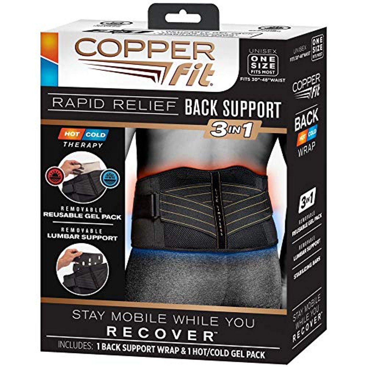 Copper Compression Recovery Shoulder Brace - Highest Copper Content  Shoulder Stability Support Brace. Adjustable Fit Sleeve Wrap Men Women.  Relief for