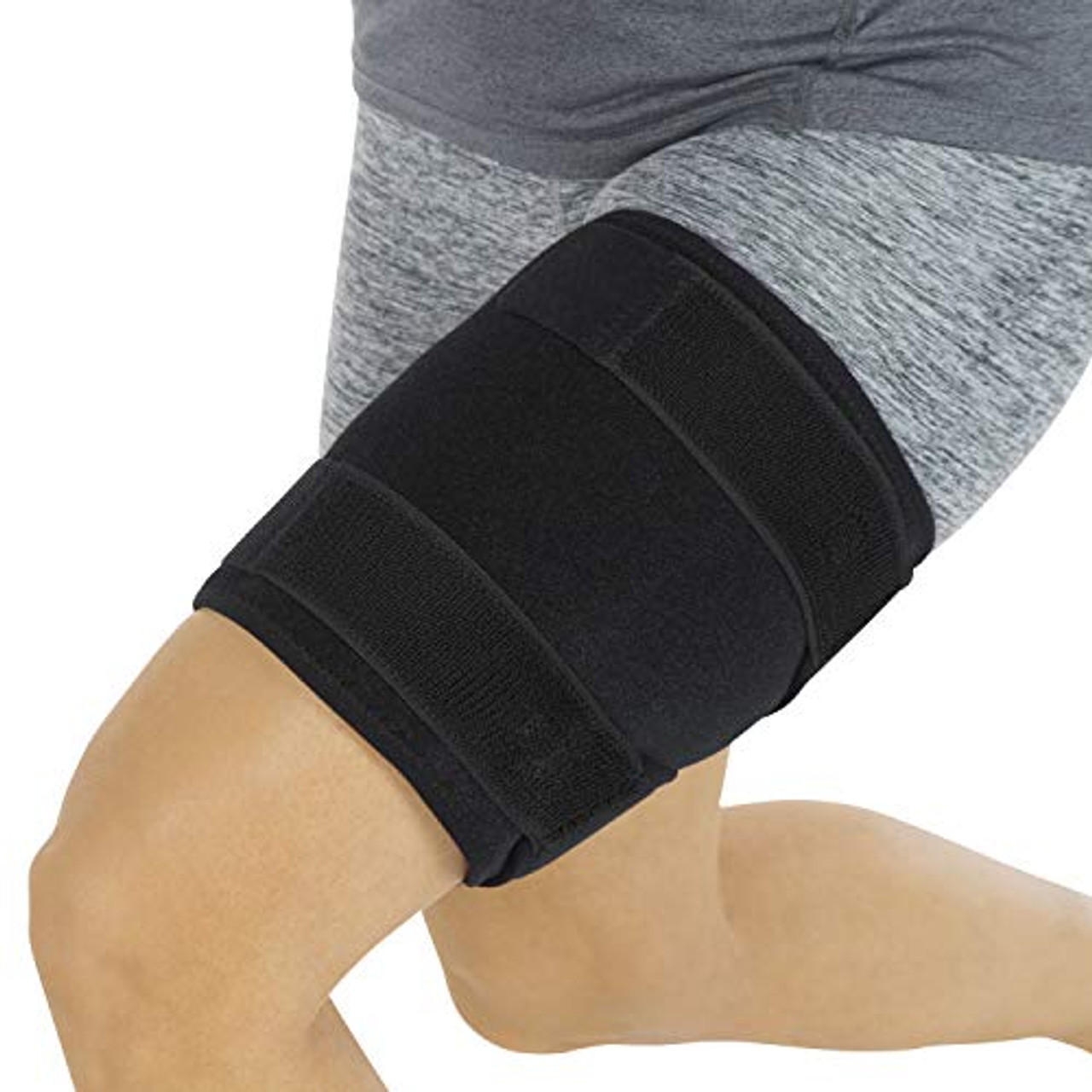 Copper Compression Groin Thigh Sleeve Hip Support Wrap. Adjustable