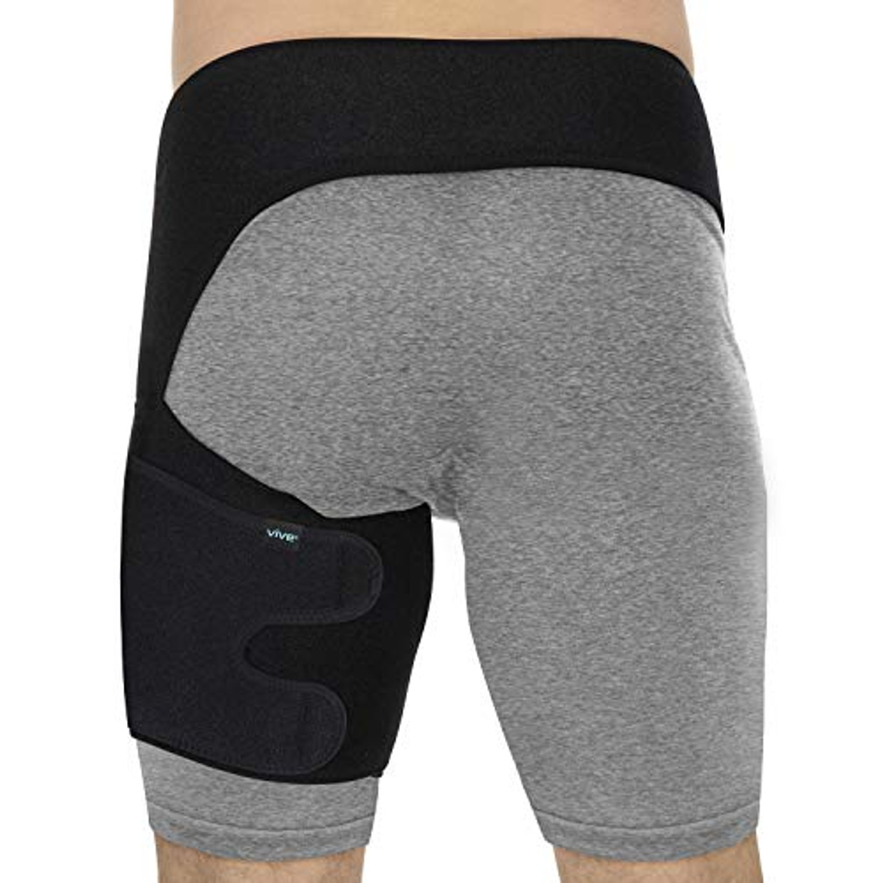 Copper Compression Groin Thigh Sleeve Hip Support Wrap. Adjustable