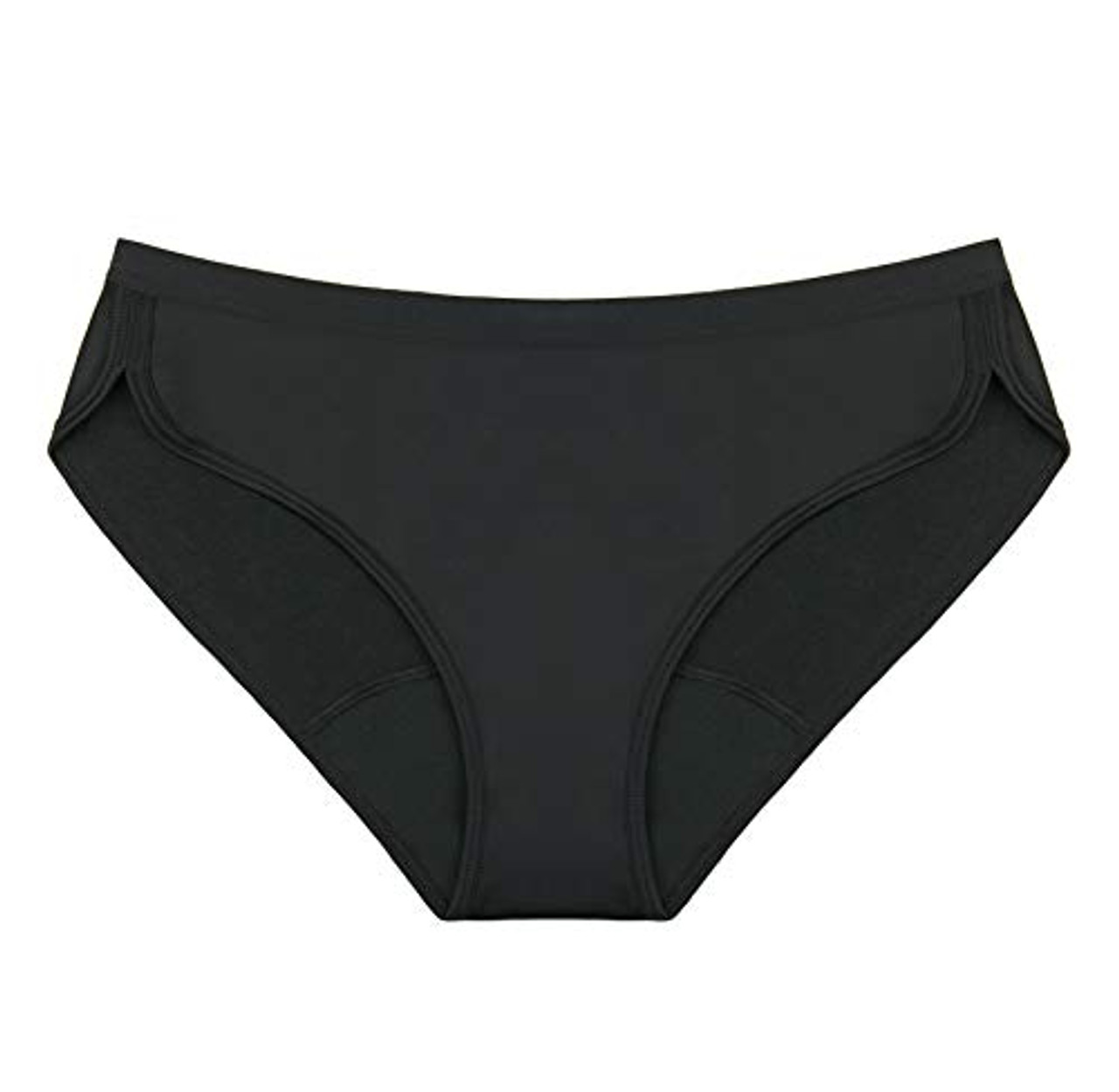 Thinx Sport Period Underwear | Menstrual Underwear for Women (Black, M)