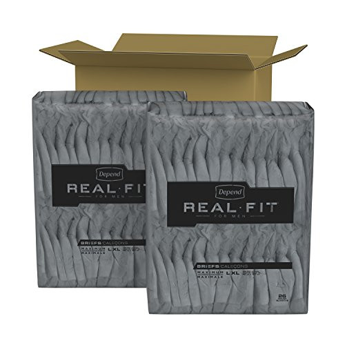 Depend Real Fit Incontinence Underwear for MEN, Maximum Absorbency