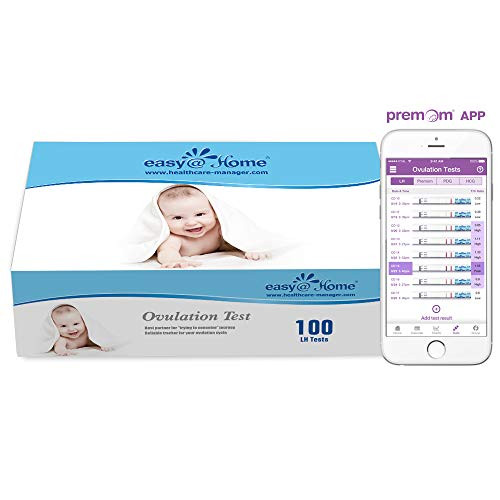 Easy@Home Ovulation Test Strips, 25 Pack Fertility Tests, Ovulation  Predictor Kit, Powered by Premom Ovulation Predictor iOS and Android App,  25 LH