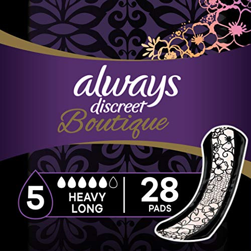 Always Discreet Boutique Incontinence Pads, Size 5, Heavy