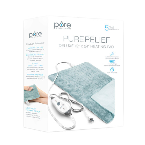 pure enrichment heating pad user manual