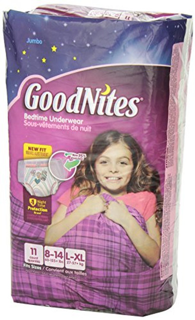 Goodnites Durable Underwear Starter Kit Large/X-Large Girl, 7-Count 