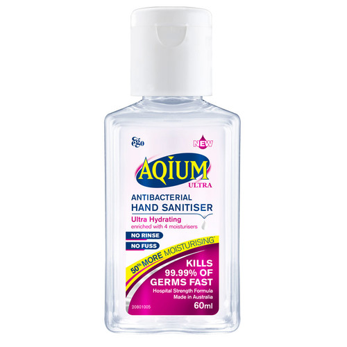 Ego Aqium Ultra 60ml Hand Sanitiser online at Blooms The Chemist