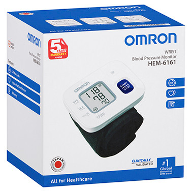 Omron HEM6161 Wrist Blood Pressure Monitor at Blooms The Chemist