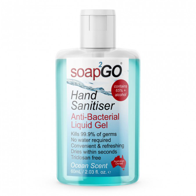 Soap2GO Antibacterial Hand Sanitiser Gel 60ml