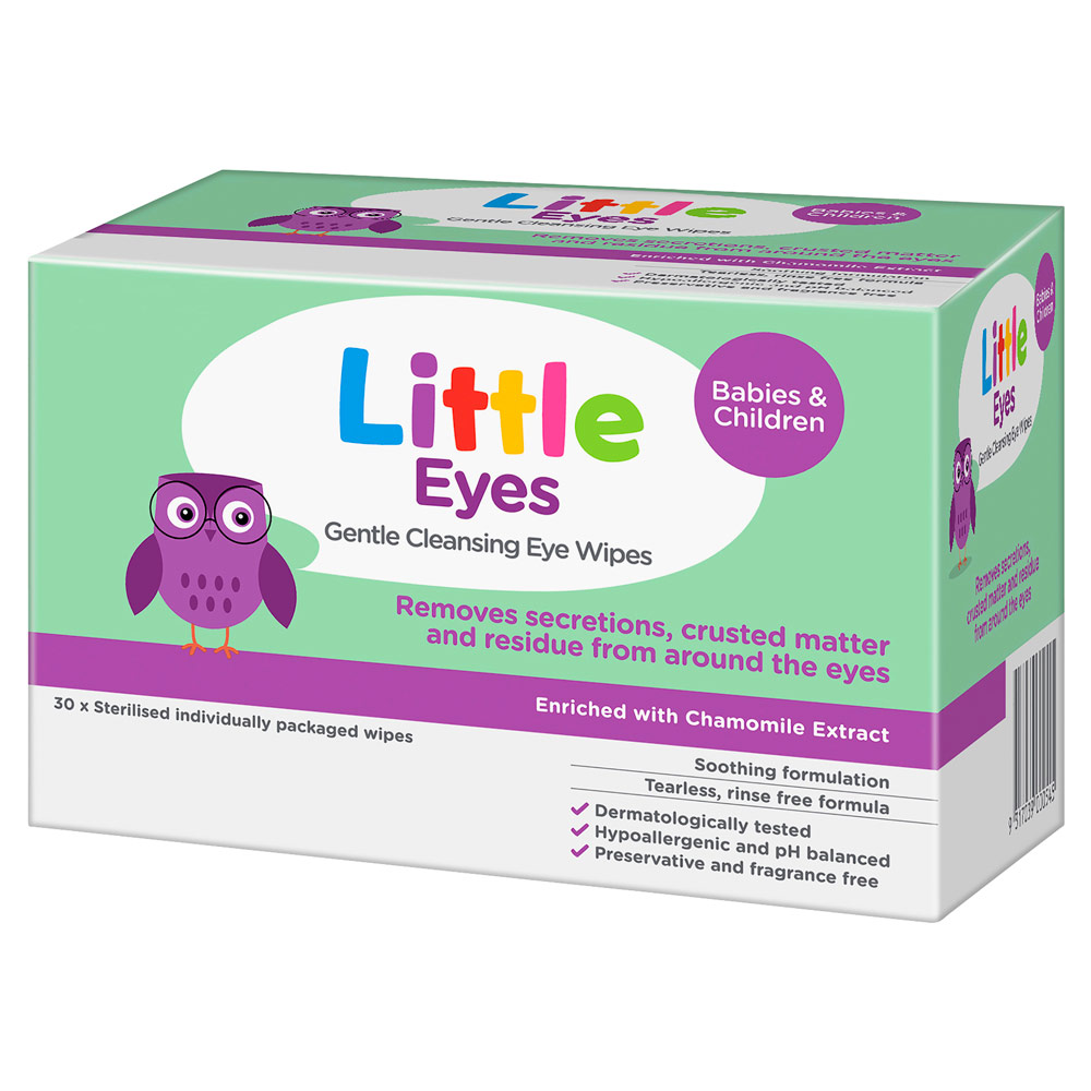 Little Eyes Gentle Cleansing Wipes - 30 Pack