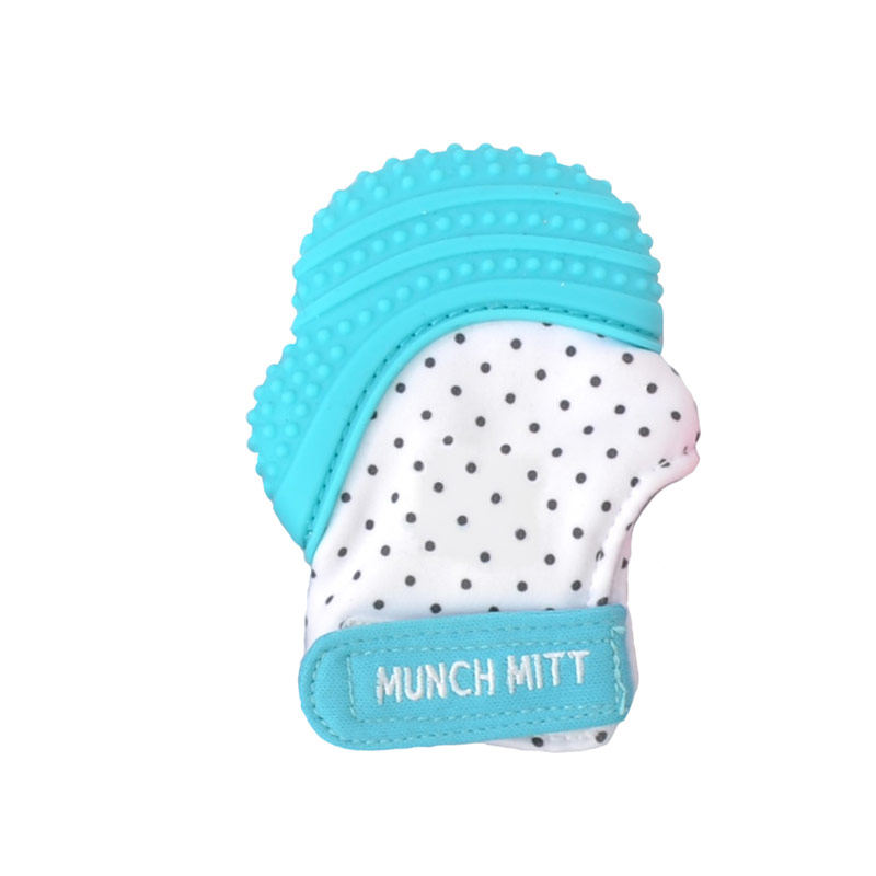 Malarkey Kids Munch Mitt Teething Mitten Blue