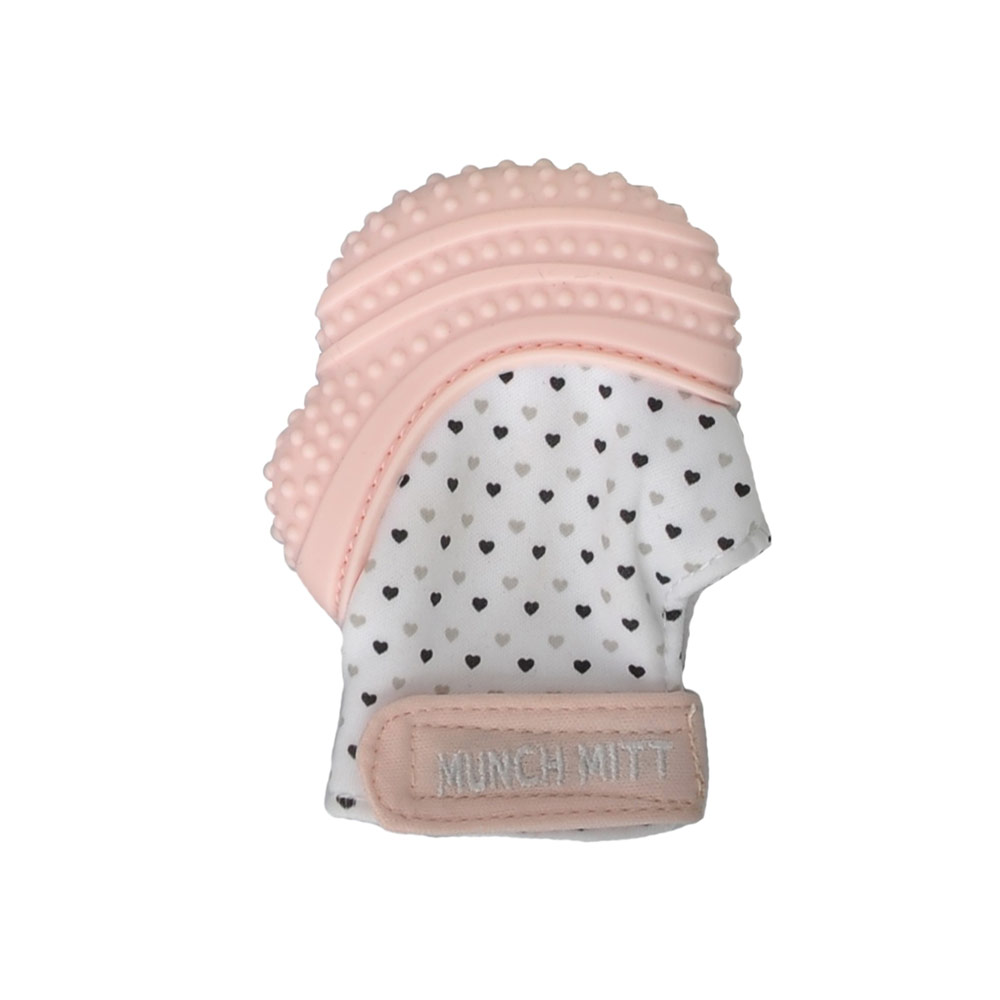 Malarkey Kids Munch Mitt Teething Mitten Pink