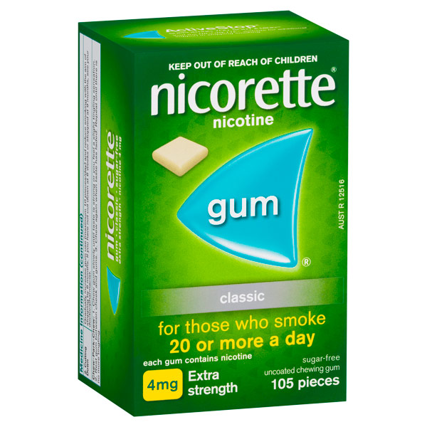 Nicorette Gum 4mg Classic - 105 Pack