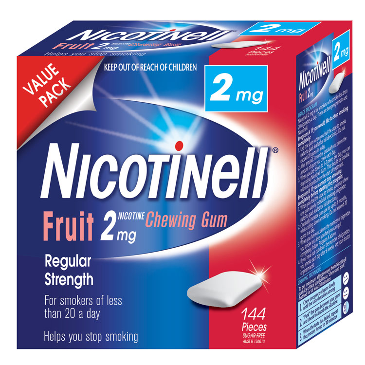 Nicotinell Gum Fruit 2mg - 144 Pack